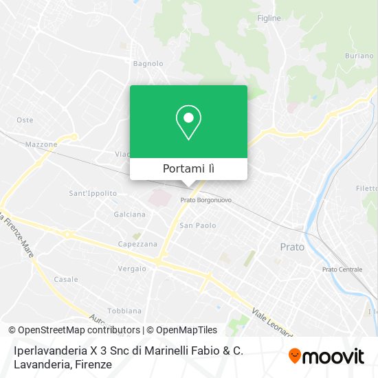Mappa Iperlavanderia X 3 Snc di Marinelli Fabio & C. Lavanderia