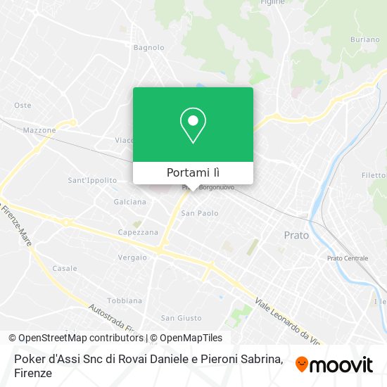 Mappa Poker d'Assi Snc di Rovai Daniele e Pieroni Sabrina