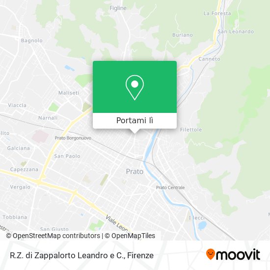 Mappa R.Z. di Zappalorto Leandro e C.