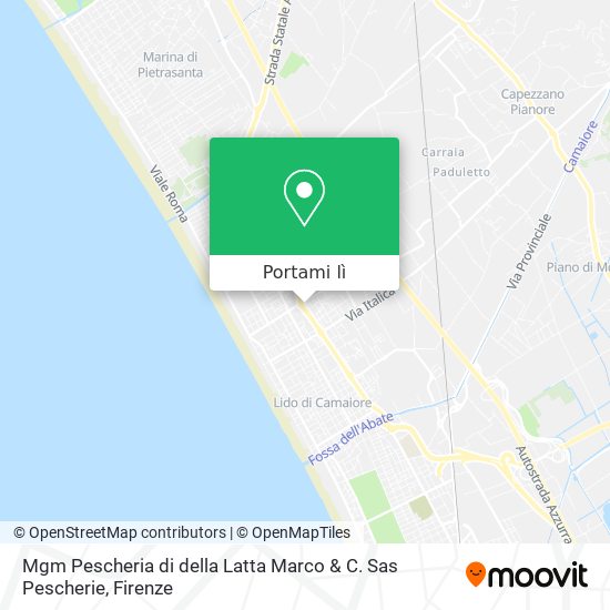 Mappa Mgm Pescheria di della Latta Marco & C. Sas Pescherie