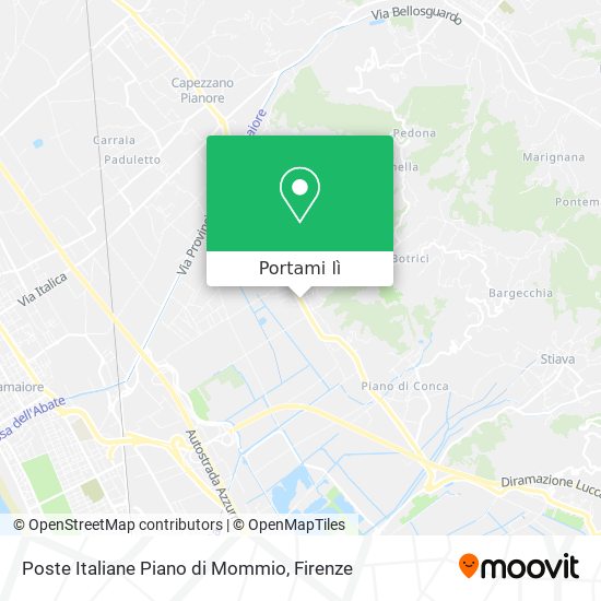 Mappa Poste Italiane Piano di Mommio