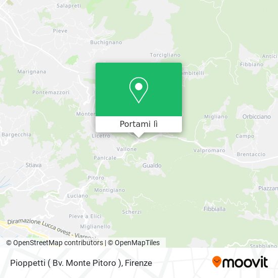 Mappa Pioppetti ( Bv. Monte Pitoro )