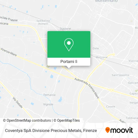 Mappa Coventya SpA Divisione Precious Metals