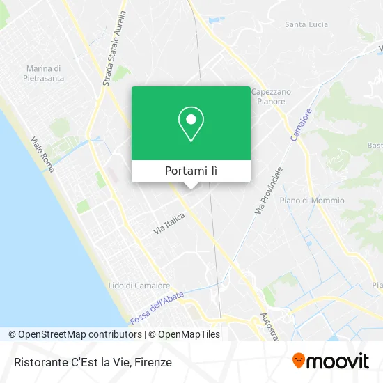 Mappa Ristorante C'Est la Vie