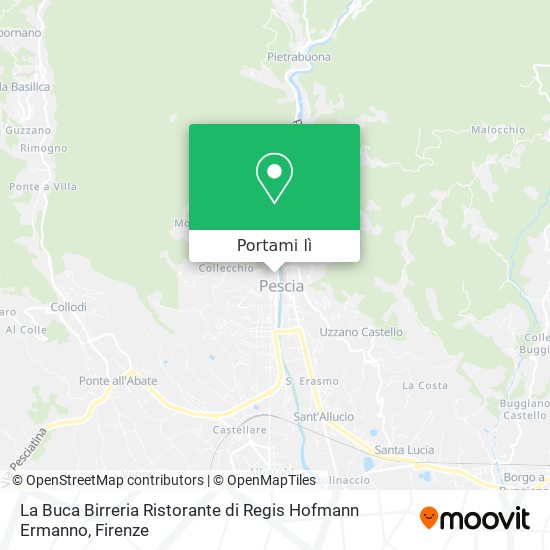 Mappa La Buca Birreria Ristorante di Regis Hofmann Ermanno