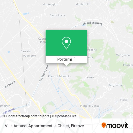 Mappa Villa Antucci Appartamenti e Chalet
