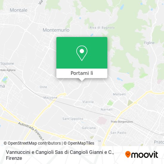 Mappa Vannuccini e Cangioli Sas di Cangioli Gianni e C.