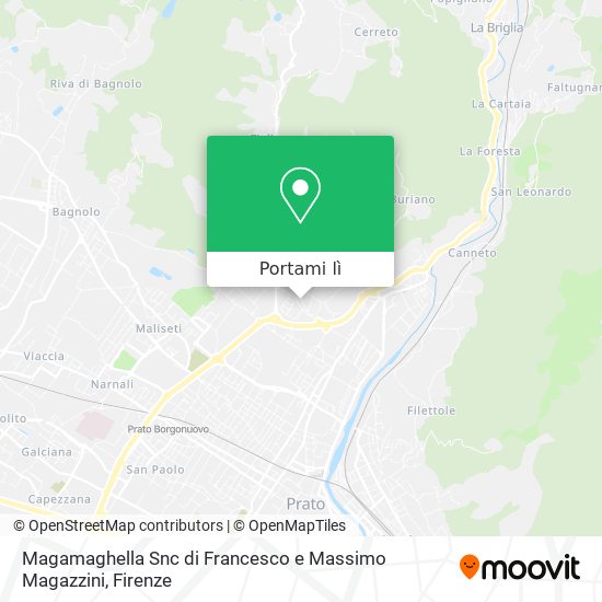 Mappa Magamaghella Snc di Francesco e Massimo Magazzini
