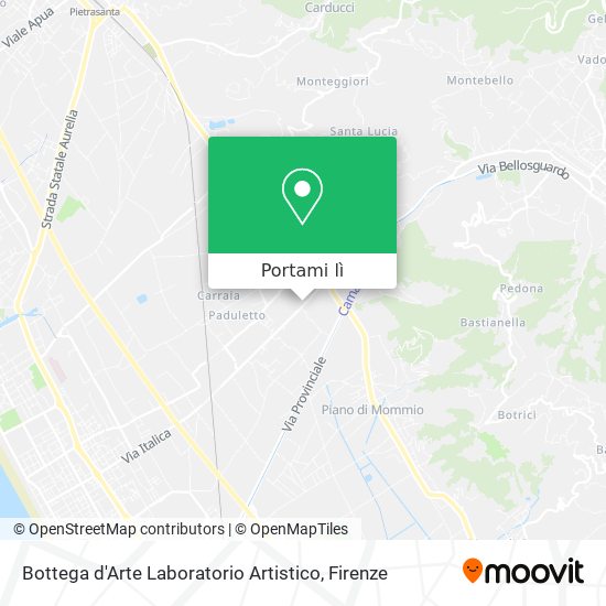 Mappa Bottega d'Arte Laboratorio Artistico