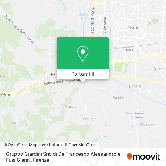 Mappa Gruppo Giardini Snc di De Francesco Alessandro e Fusi Gianni