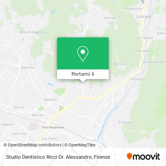 Mappa Studio Dentistico Ricci Dr. Alessandro
