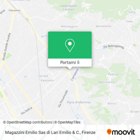 Mappa Magazzini Emilio Sas di Lari Emilio & C.
