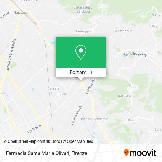 Mappa Farmacia Santa Maria Olivari