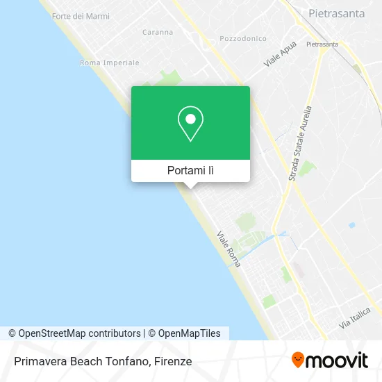 Mappa Primavera Beach Tonfano