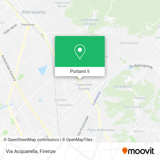 Mappa Via Acquarella