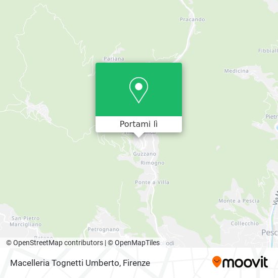Mappa Macelleria Tognetti Umberto
