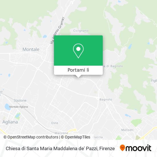 Mappa Chiesa di Santa Maria Maddalena de' Pazzi