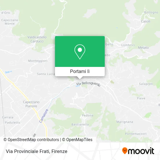 Mappa Via Provinciale Frati