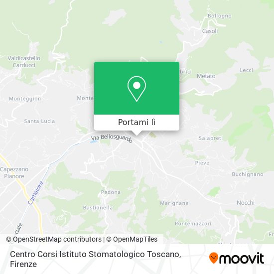 Mappa Centro Corsi Istituto Stomatologico Toscano