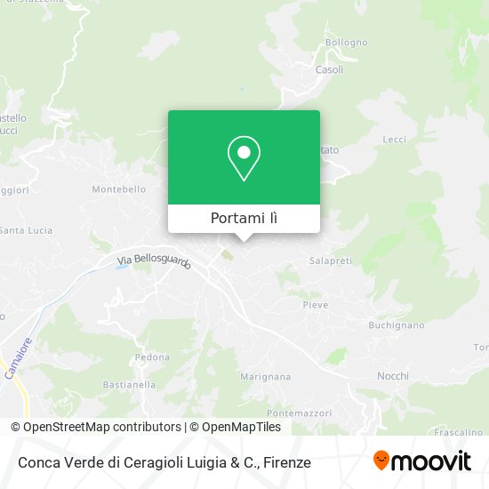 Mappa Conca Verde di Ceragioli Luigia & C.
