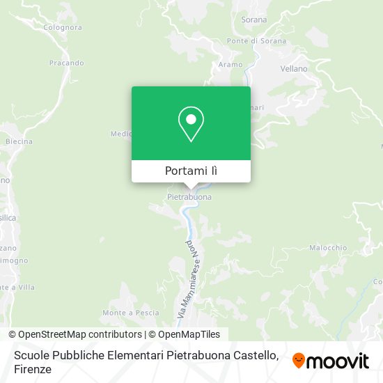 Mappa Scuole Pubbliche Elementari Pietrabuona Castello