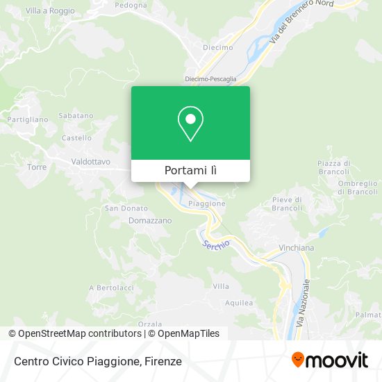 Mappa Centro Civico Piaggione