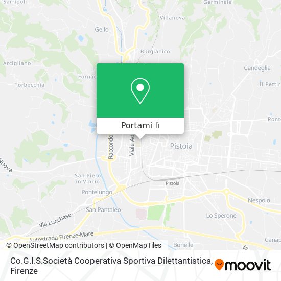 Mappa Co.G.I.S.Società Cooperativa Sportiva Dilettantistica