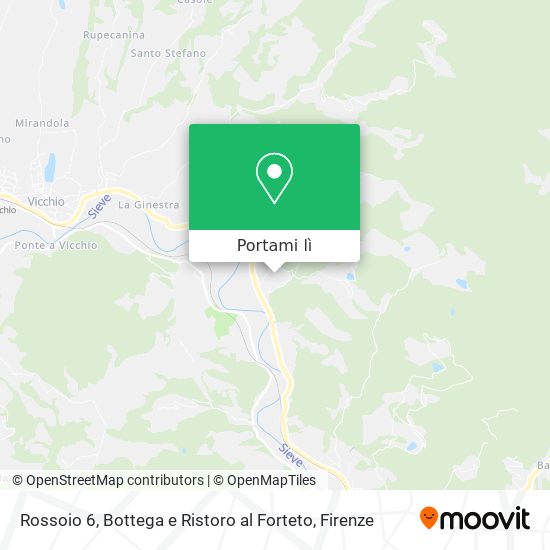 Mappa Rossoio 6, Bottega e Ristoro al Forteto
