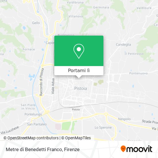 Mappa Metre di Benedetti Franco