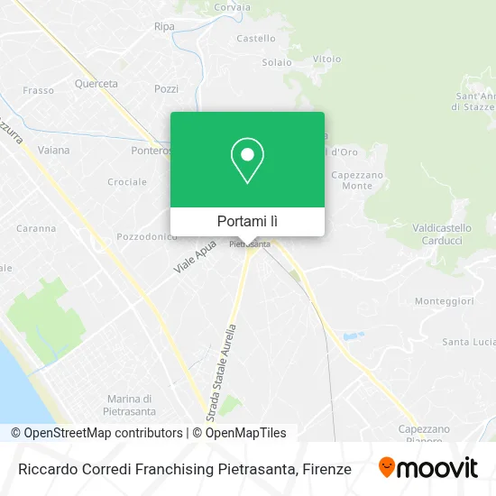 Mappa Riccardo Corredi Franchising Pietrasanta