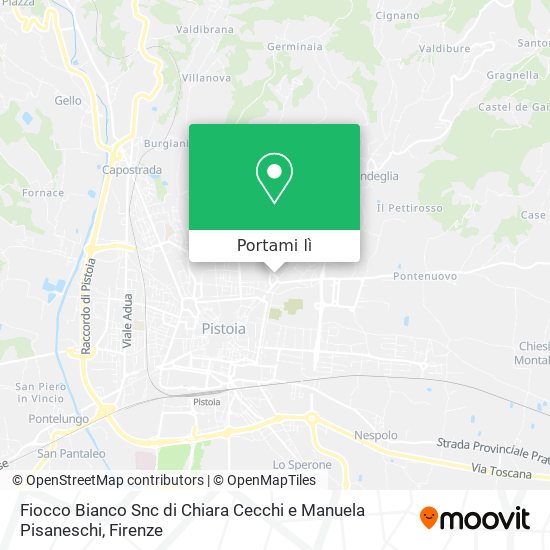 Mappa Fiocco Bianco Snc di Chiara Cecchi e Manuela Pisaneschi