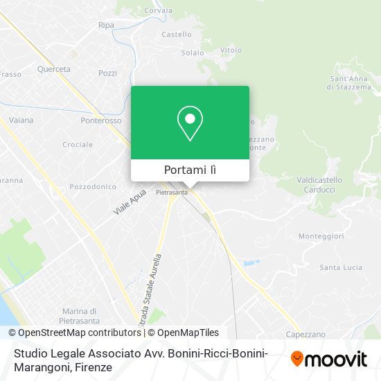 Mappa Studio Legale Associato Avv. Bonini-Ricci-Bonini- Marangoni