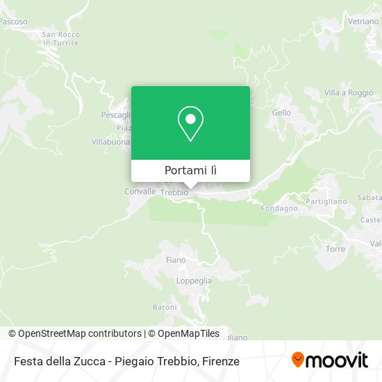 Mappa Festa della Zucca - Piegaio Trebbio