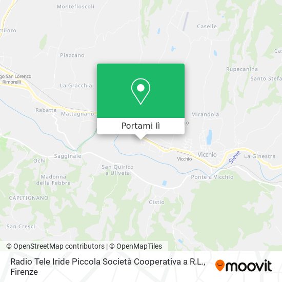 Mappa Radio Tele Iride Piccola Società Cooperativa a R.L.
