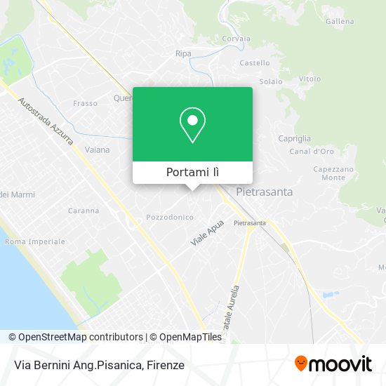 Mappa Via Bernini Ang.Pisanica