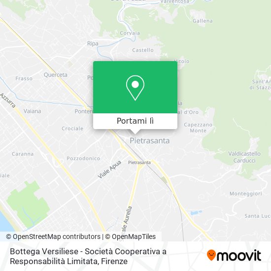 Mappa Bottega Versiliese - Società Cooperativa a Responsabilità Limitata