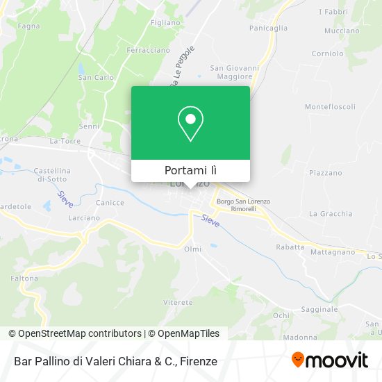 Mappa Bar Pallino di Valeri Chiara & C.