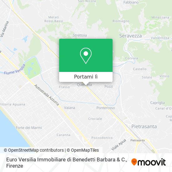 Mappa Euro Versilia Immobiliare di Benedetti Barbara & C.