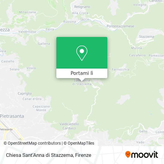 Mappa Chiesa Sant'Anna di Stazzema