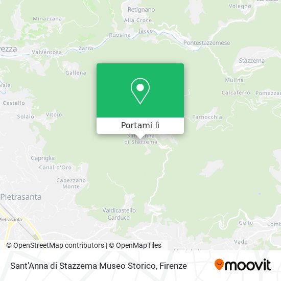 Mappa Sant'Anna di Stazzema Museo Storico