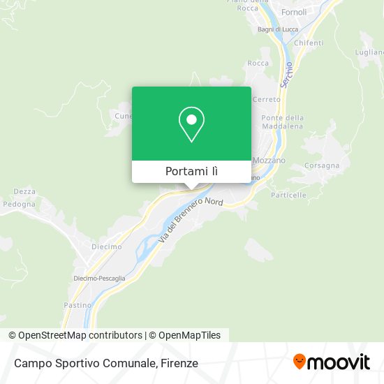 Mappa Campo Sportivo Comunale