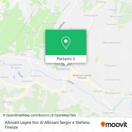 Mappa Albisani Legna Snc di Albisani Sergio e Stefano