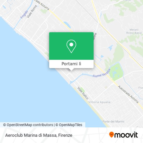 Mappa Aeroclub Marina di Massa