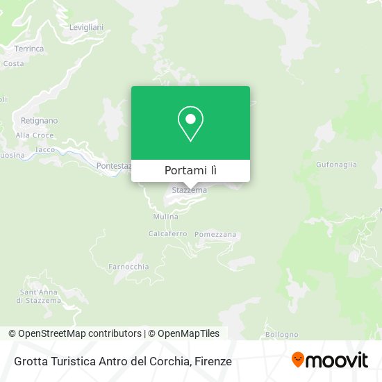 Mappa Grotta Turistica Antro del Corchia