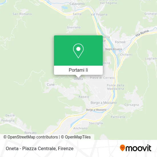 Mappa Oneta - Piazza Centrale