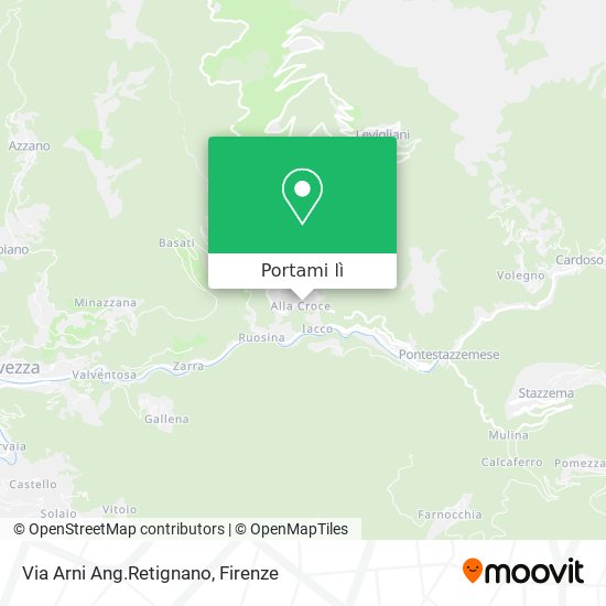 Mappa Via Arni Ang.Retignano