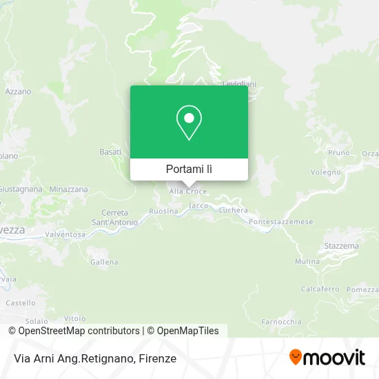 Mappa Via Arni Ang.Retignano