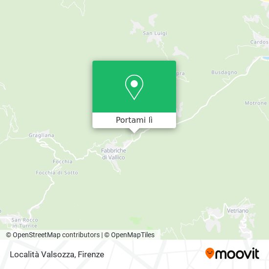 Mappa Località Valsozza