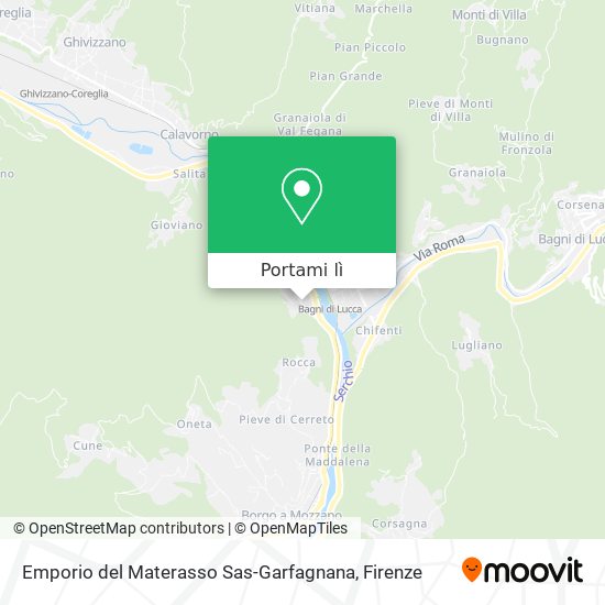 Mappa Emporio del Materasso Sas-Garfagnana