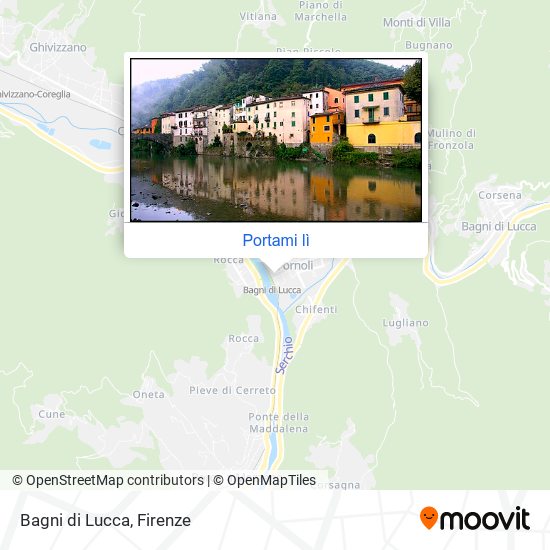 Mappa Bagni di Lucca